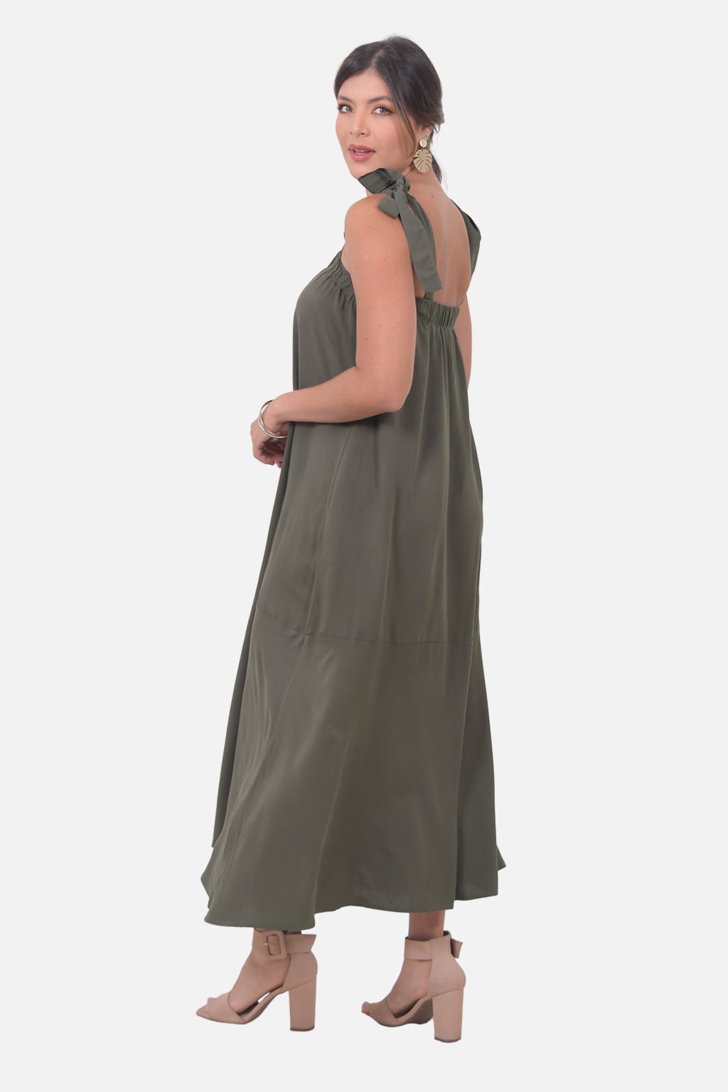 Vestido Cleopatra - Verde Militar