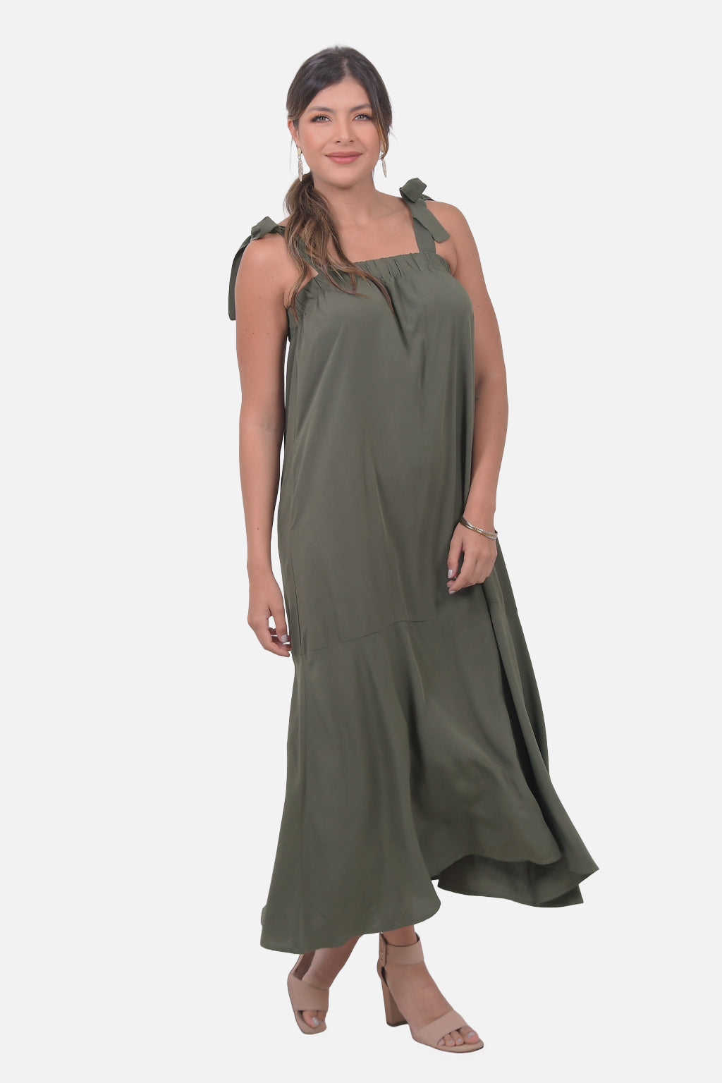Vestido Cleopatra - Verde Militar