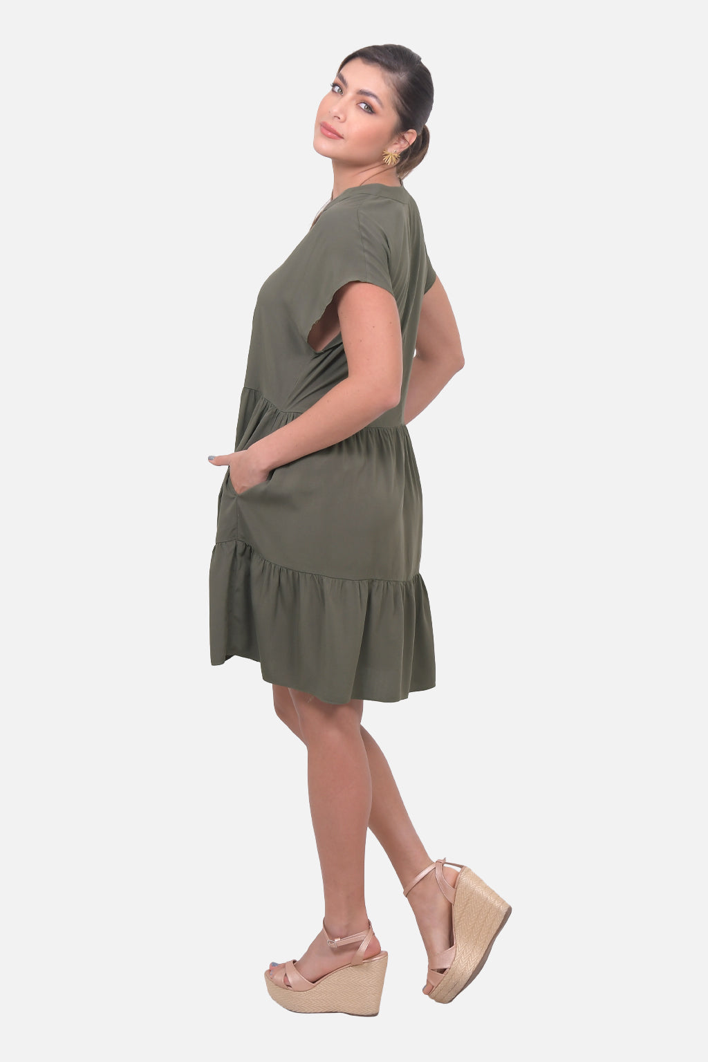 Vestido Cannes - Verde Militar