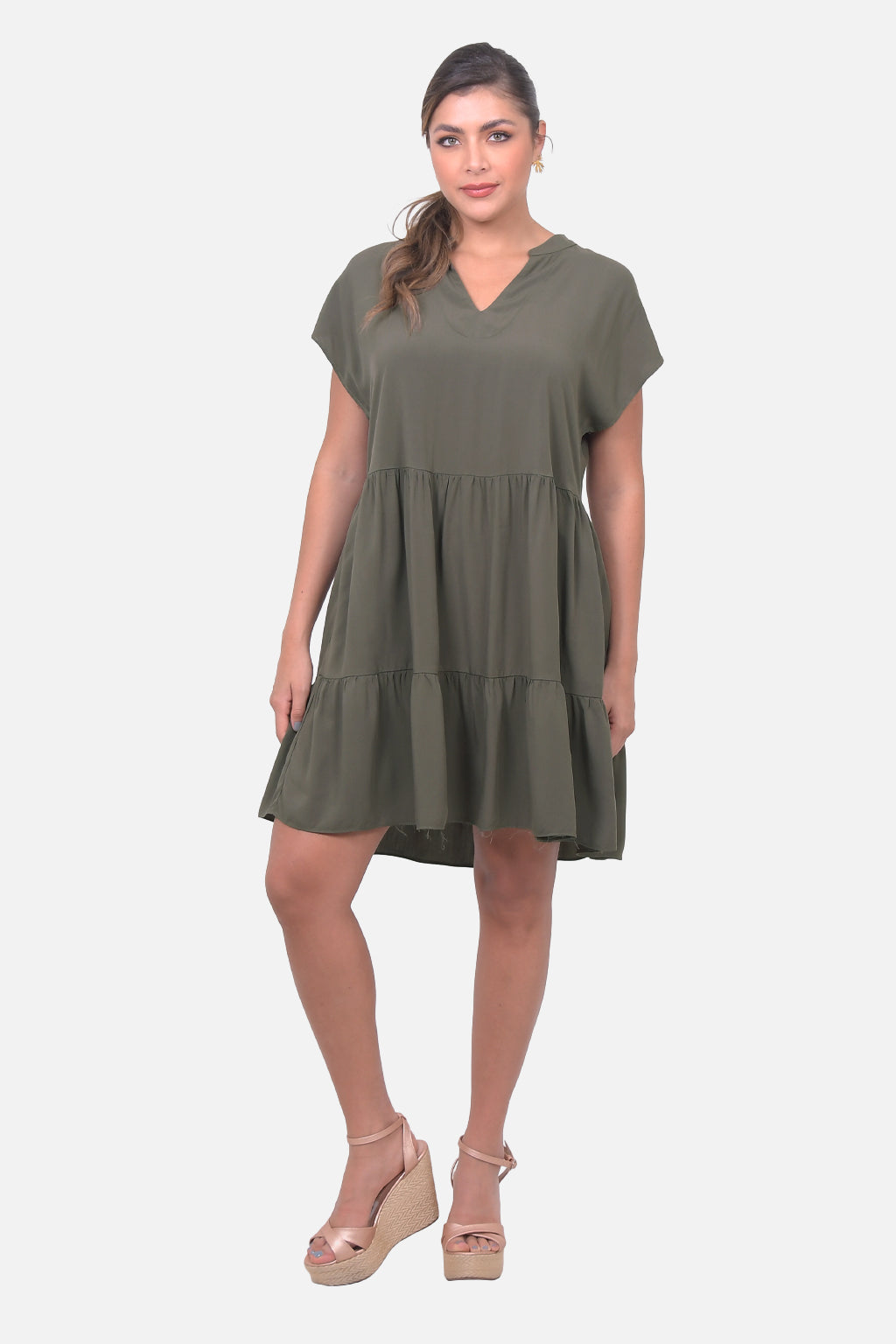 Vestido Cannes - Verde Militar