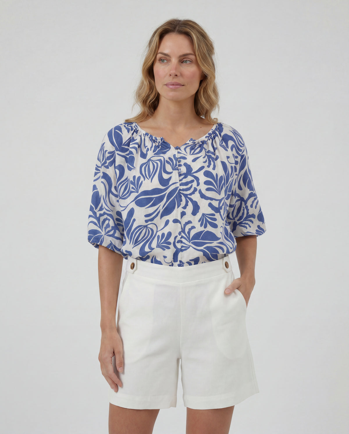 Blusa Griega - Azul