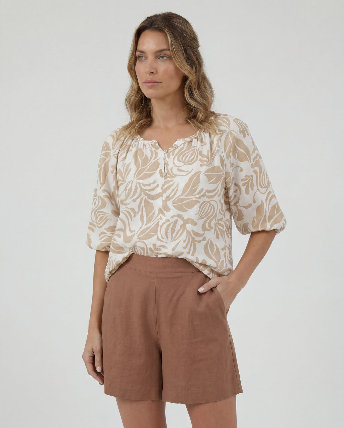 Blusa Griega - Kaki