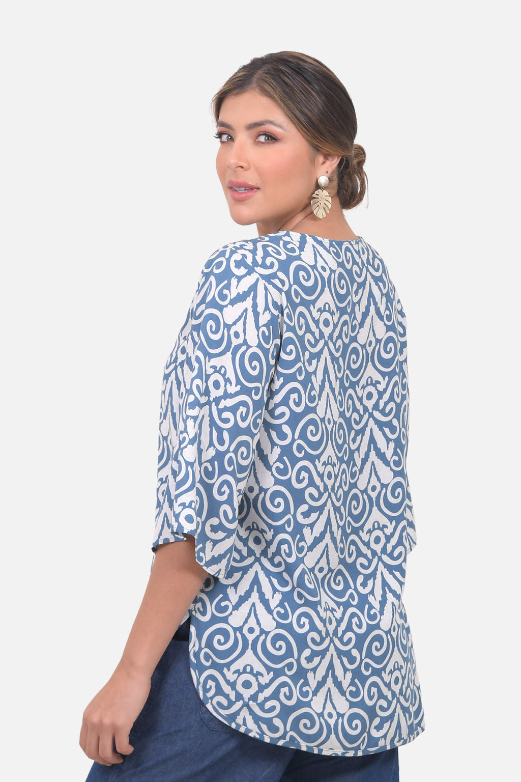 Blusa Abigail - Azul Hortencia