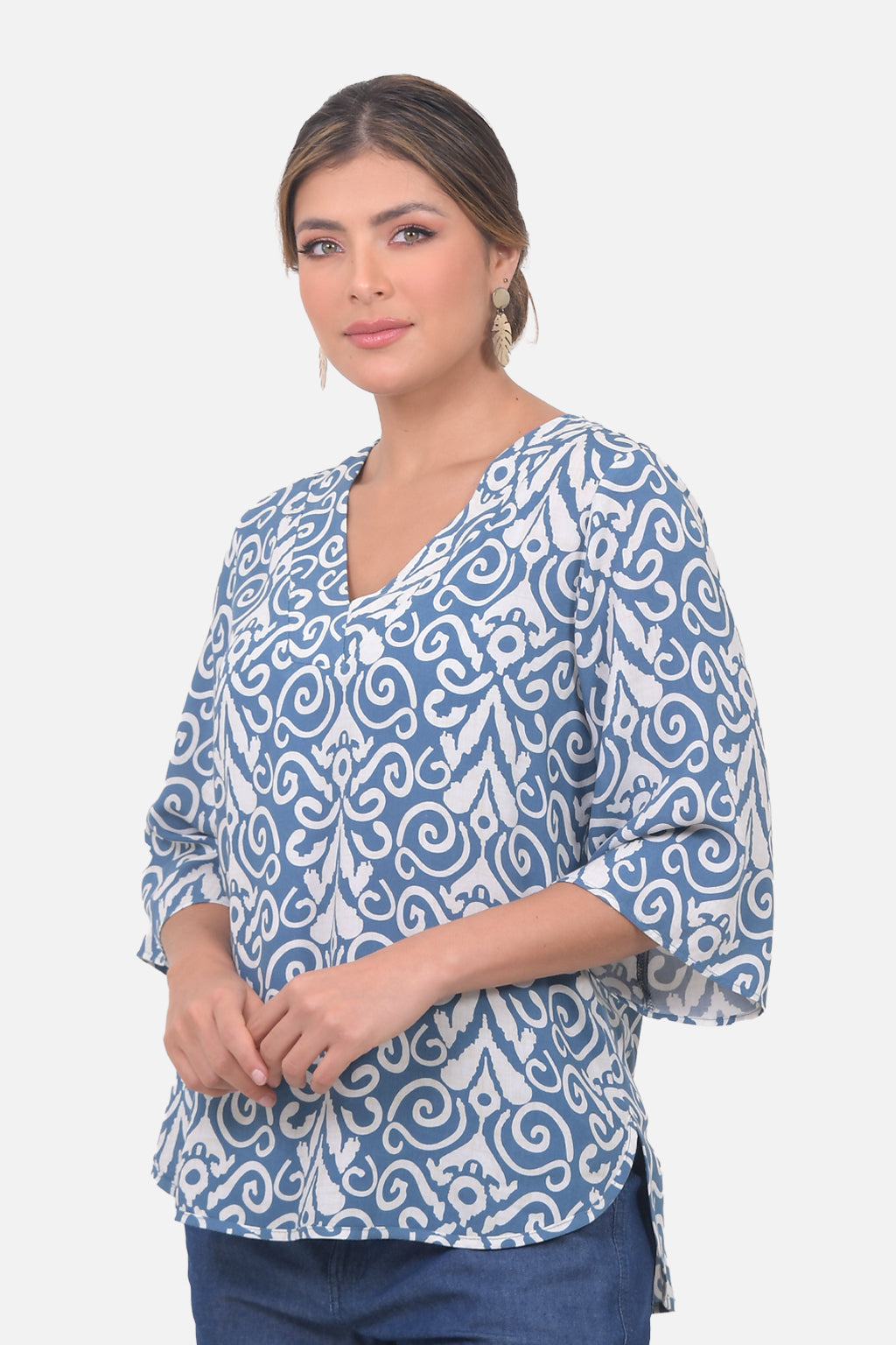 Blusa Abigail - Azul Hortencia