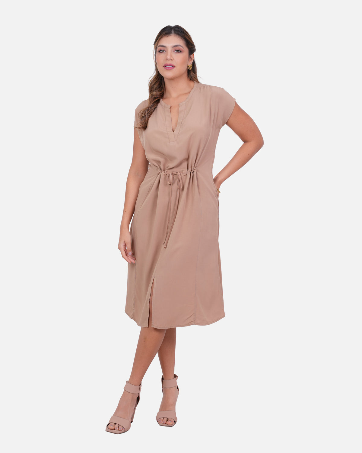 Vestido Adela - Camel