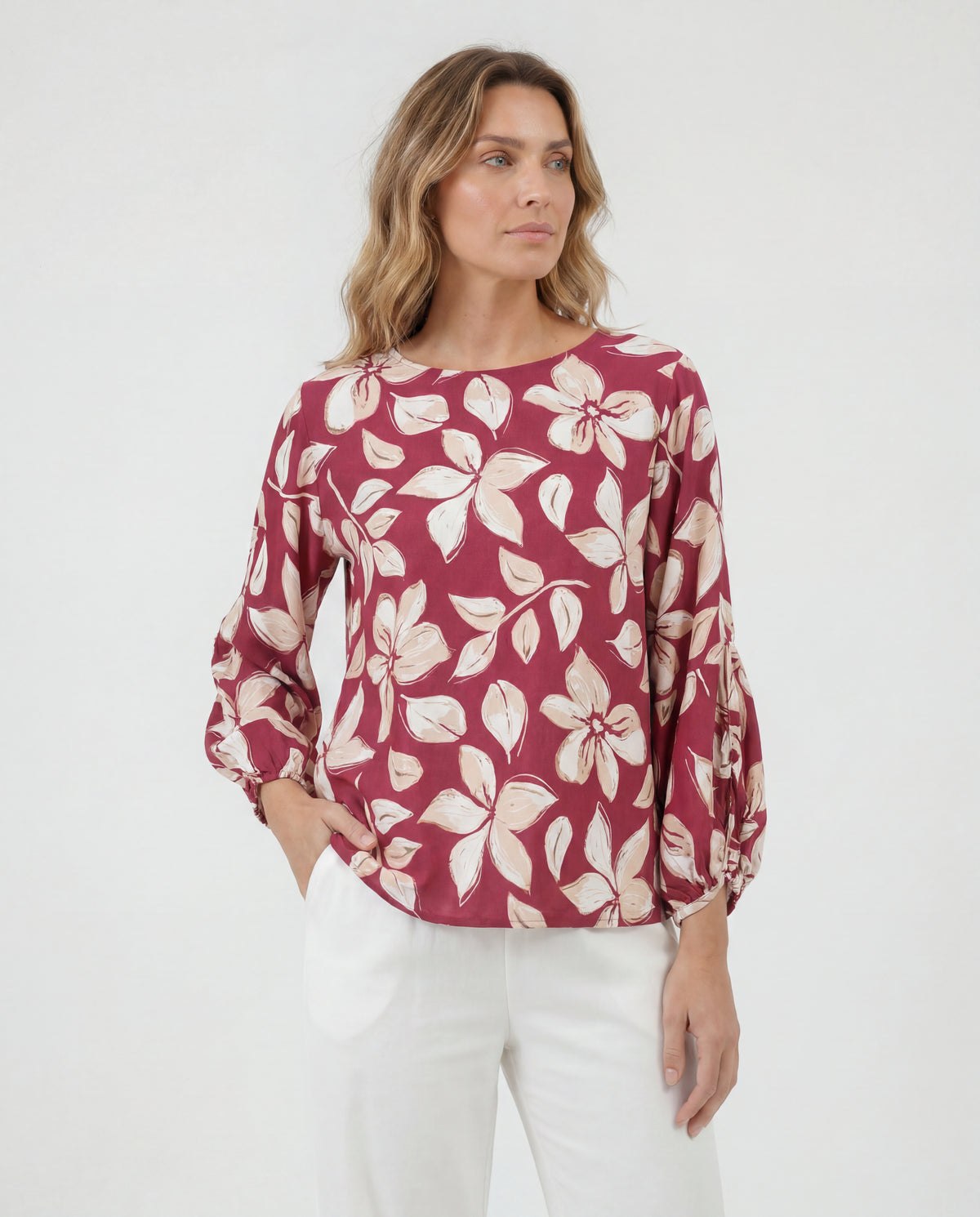 Blusa Kathe - Vinotinto