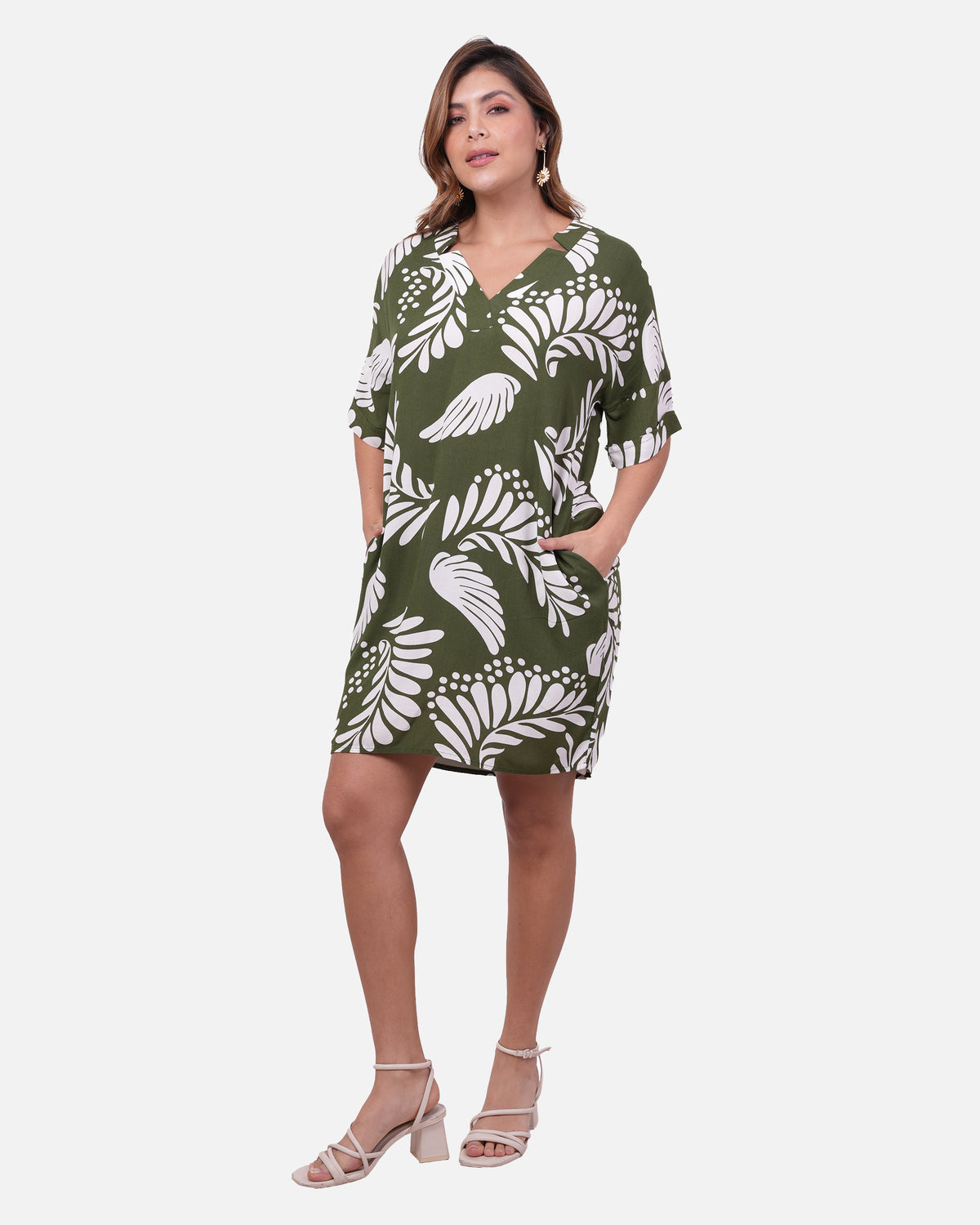 Vestido Delfina - Verde Militar
