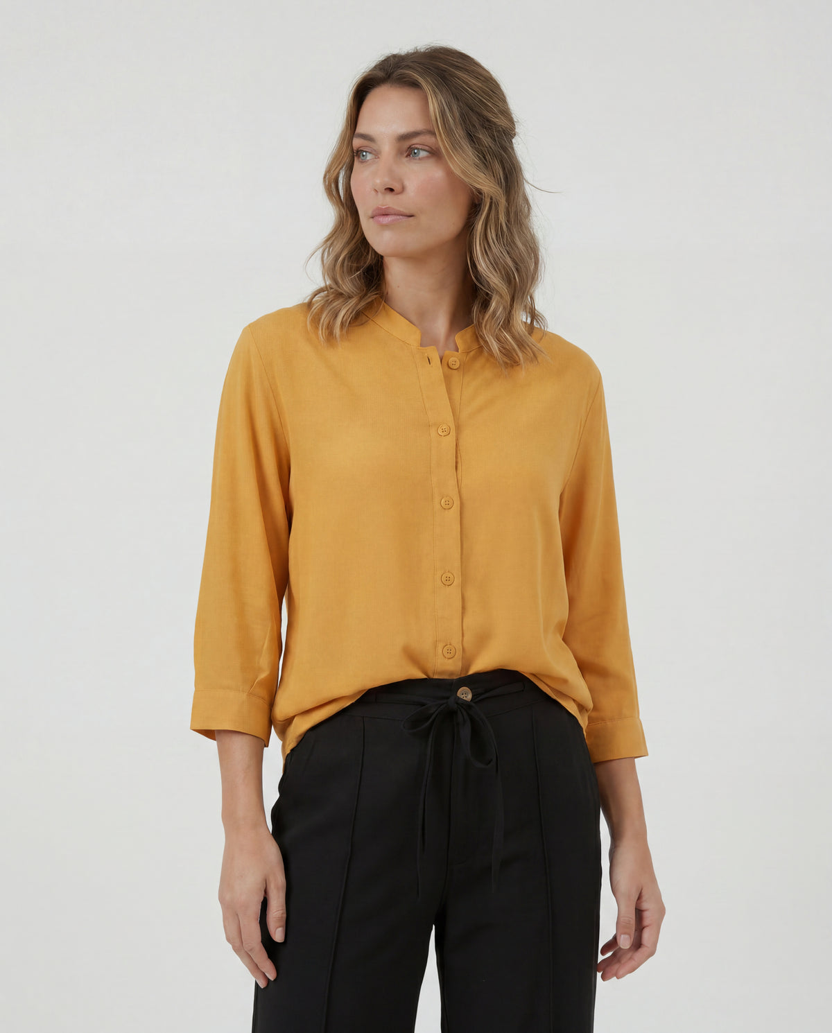 Blusa Evelia - Mostaza Claro 