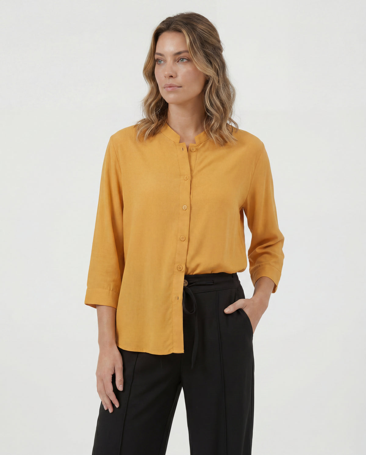 Blusa Evelia - Mostaza Claro 