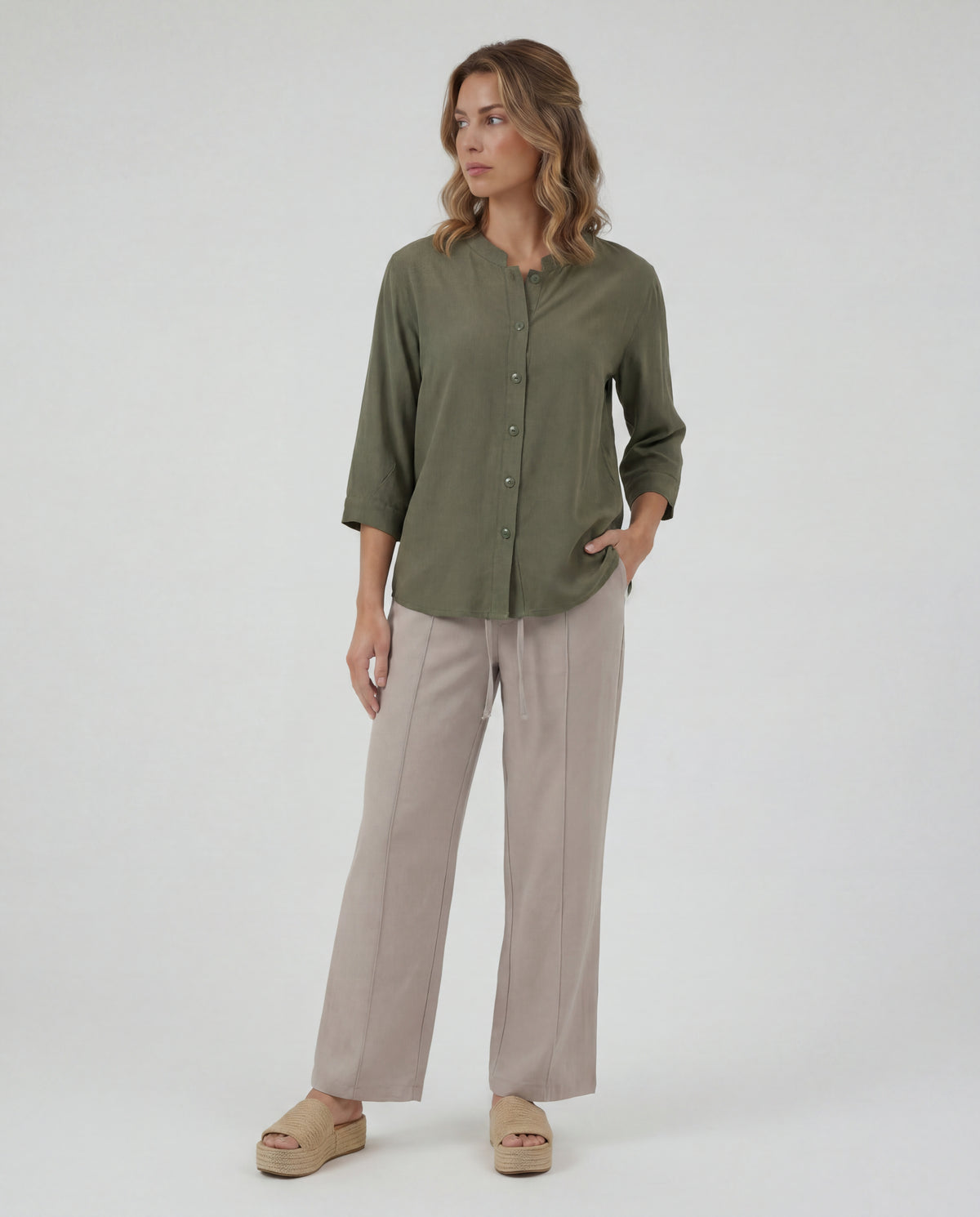 Blusa Evelia - Verde Militar