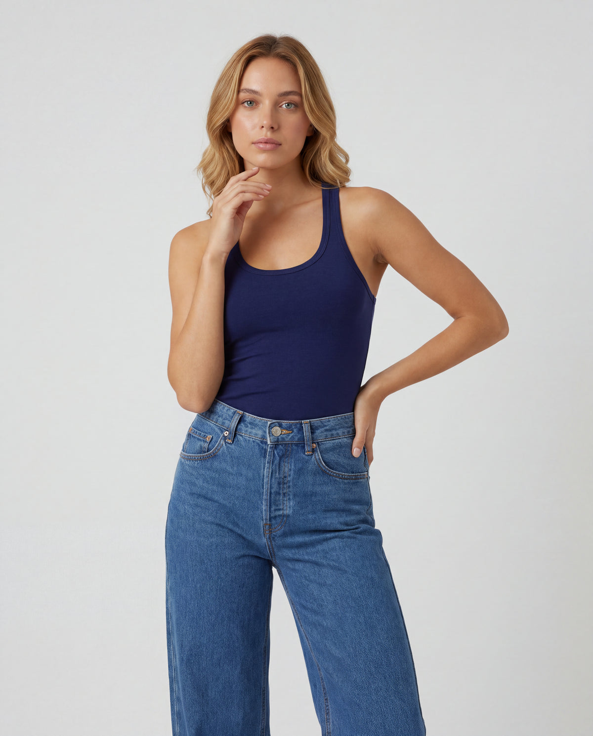 Basica Mujer Sky - Azul Navy