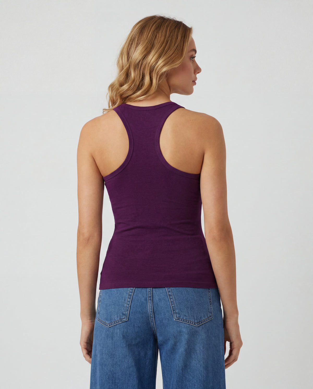 Basica Mujer Sky - Ciruela