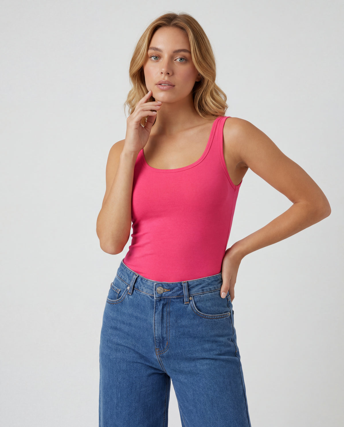 Basica Mujer Sky - Coral