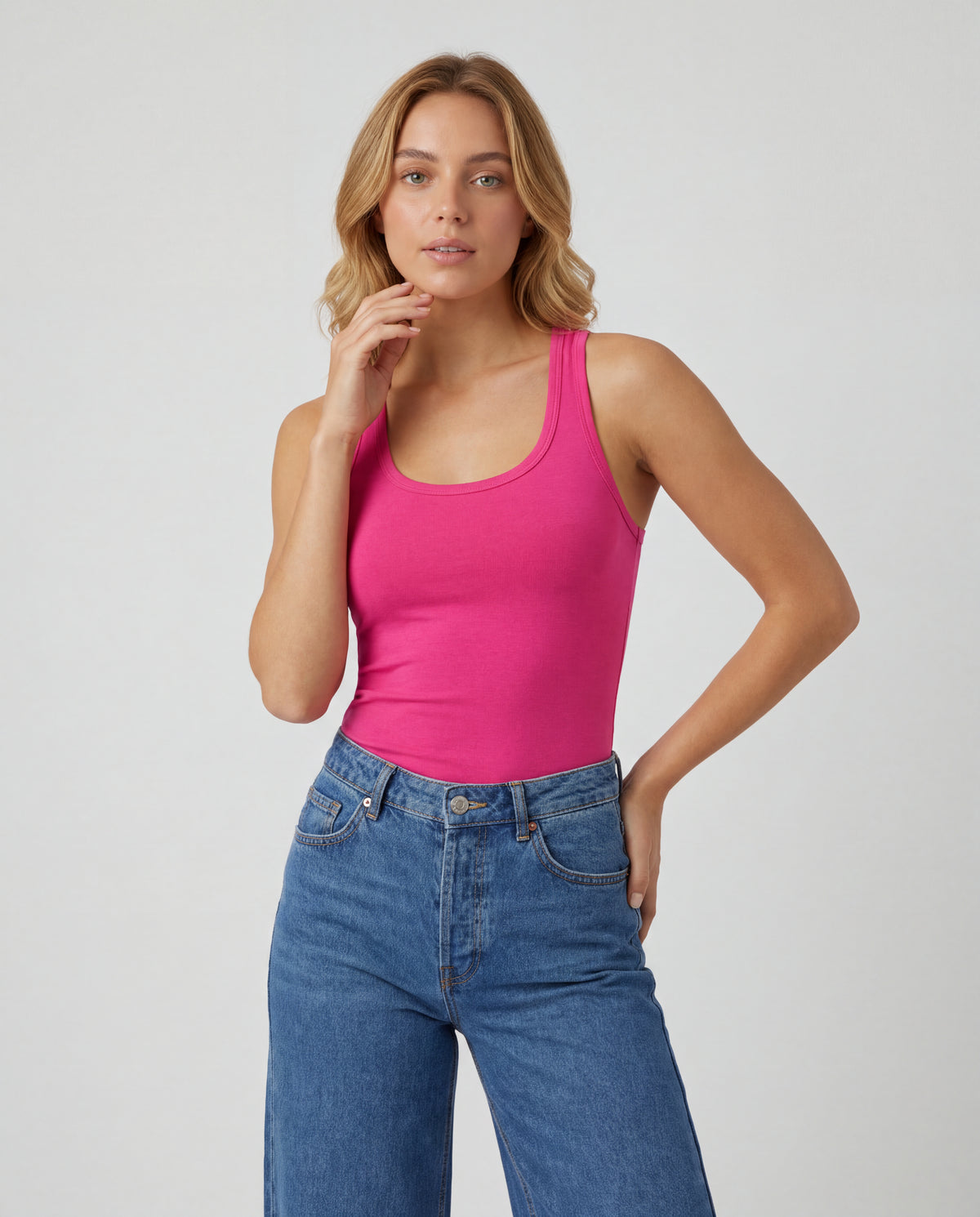 Basica Mujer Sky - Fucsia