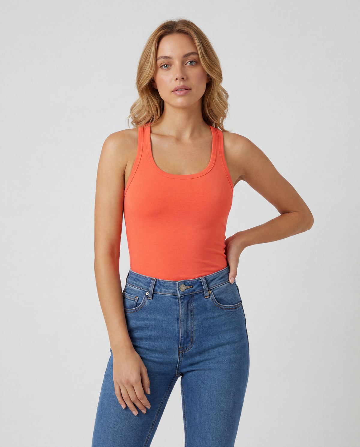 Basica Mujer Sky - Naranja