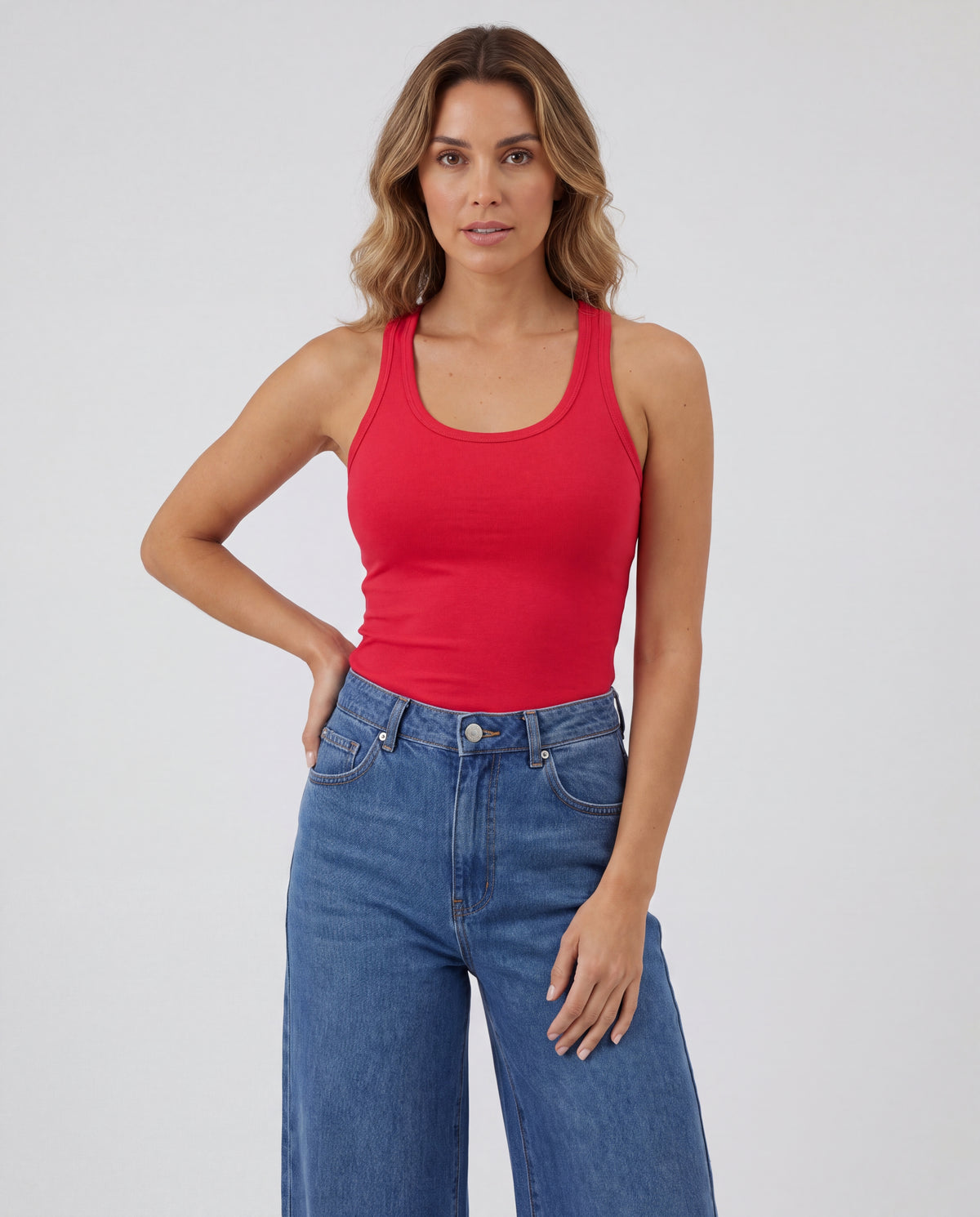 Basica Mujer Sky - Roja
