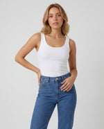 Basica Mujer Naranja - Blanca