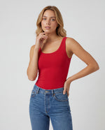 Basica Mujer Naranja - Roja