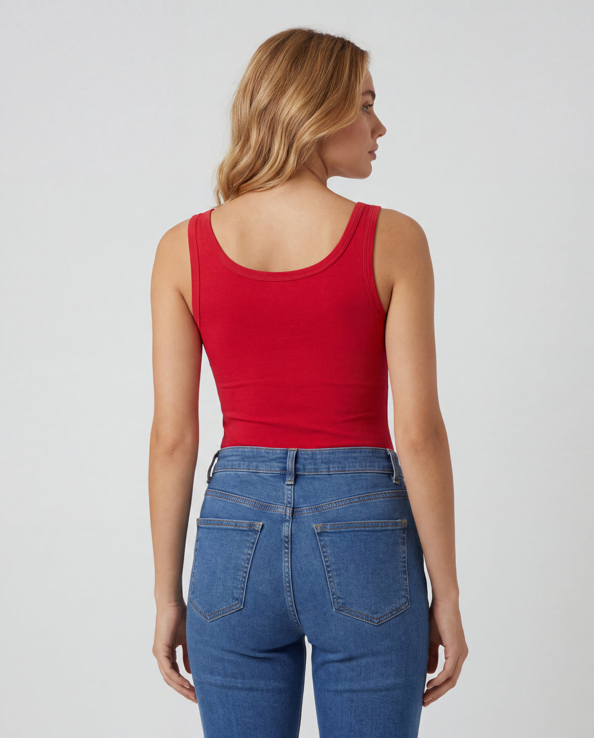 Basica Mujer Naranja - Roja