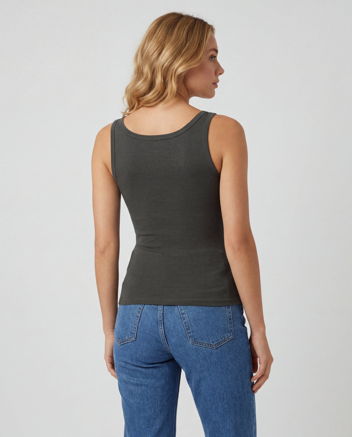 Basica Mujer Naranja - Verde Militar