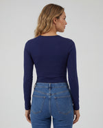 Basica Mujer Banana - Azul Navy