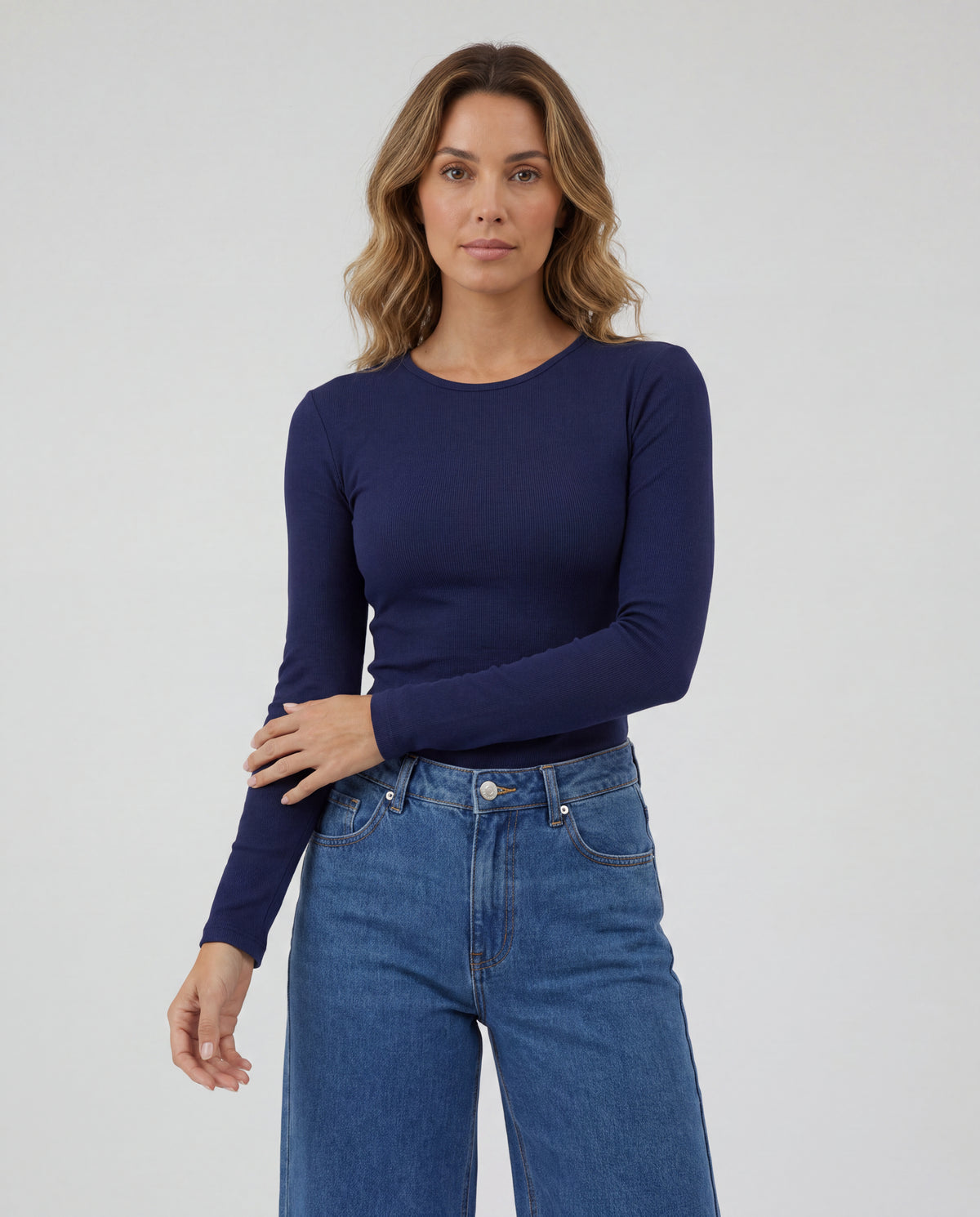 Basica Mujer Banana - Azul Navy
