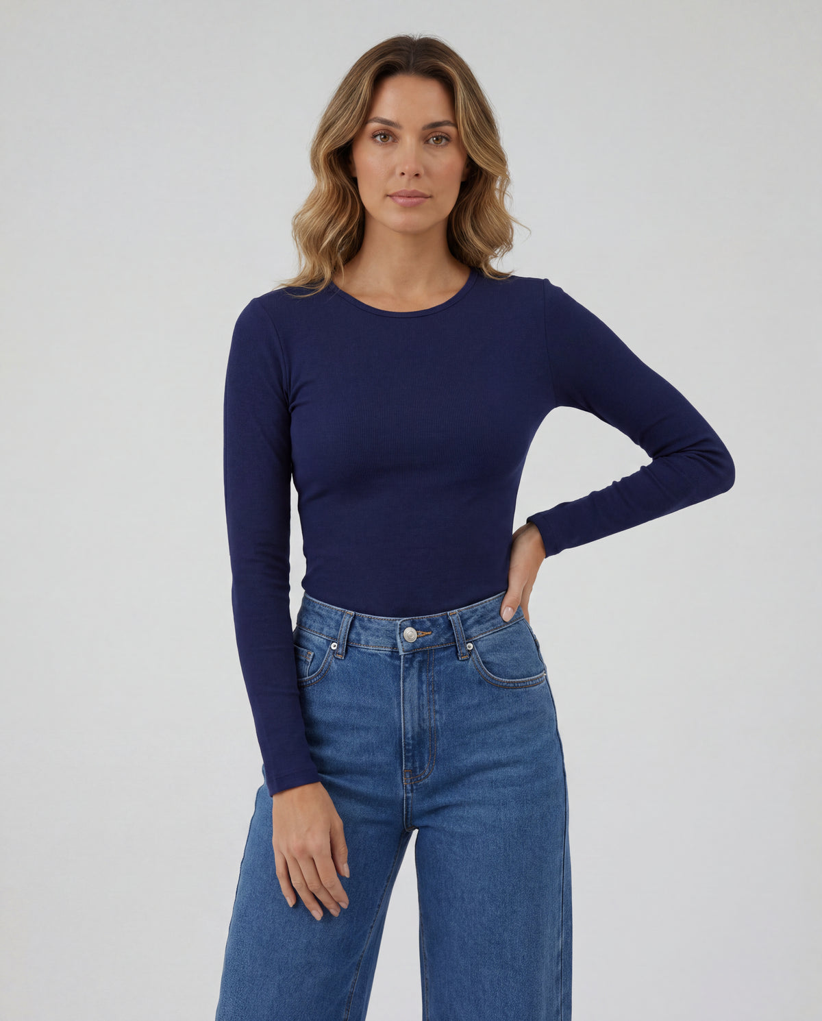 Basica Mujer Banana - Azul Navy