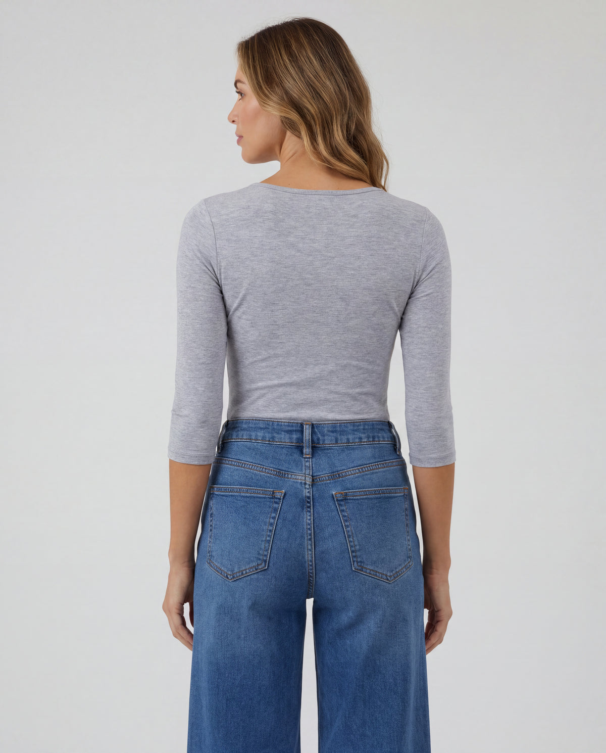 Basica Mujer Banana - Gris Jaspe