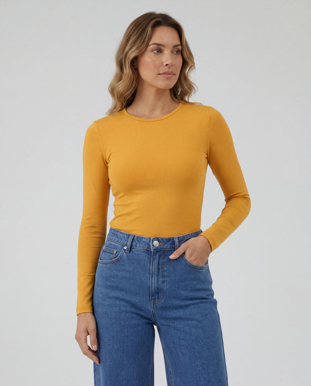 Basica Mujer Banana - Mostaza