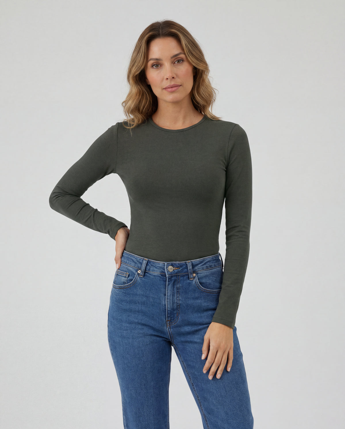 Basica Mujer Banana - Verde Medio