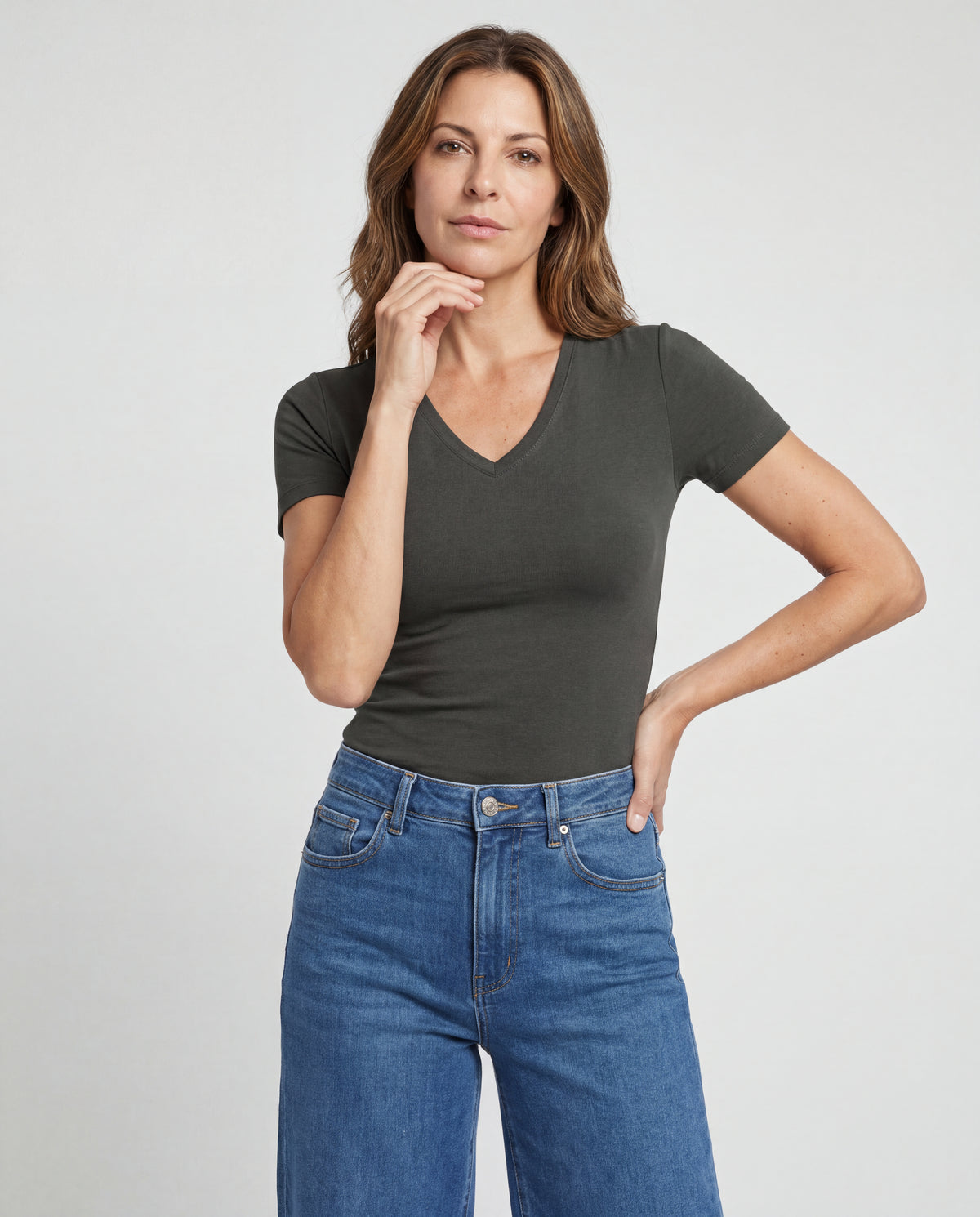 Basica Mujer Agua - Verde Militar
