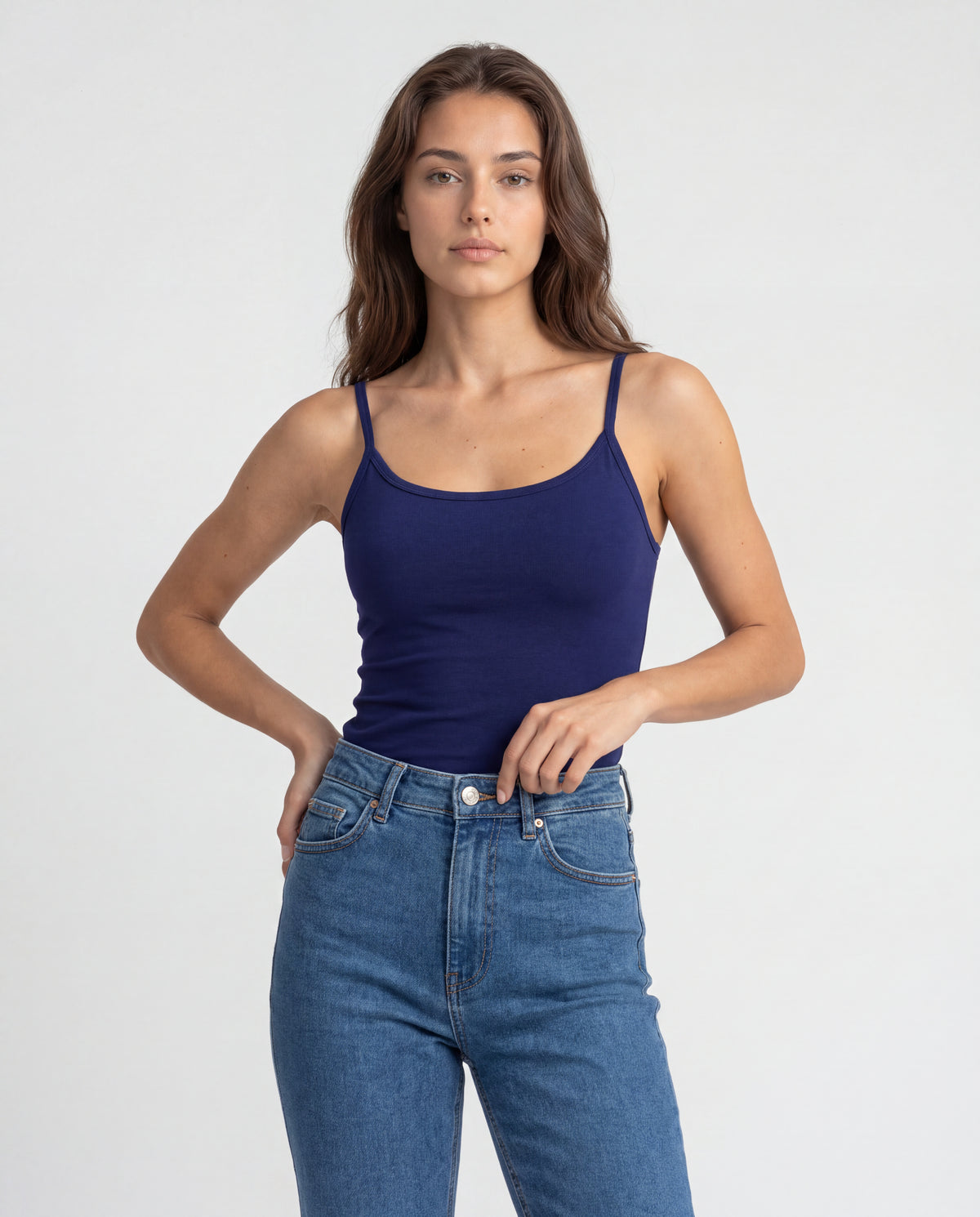 Basica Mujer Magenta - Azul Navy
