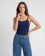 Basica Mujer Magenta - Azul Navy