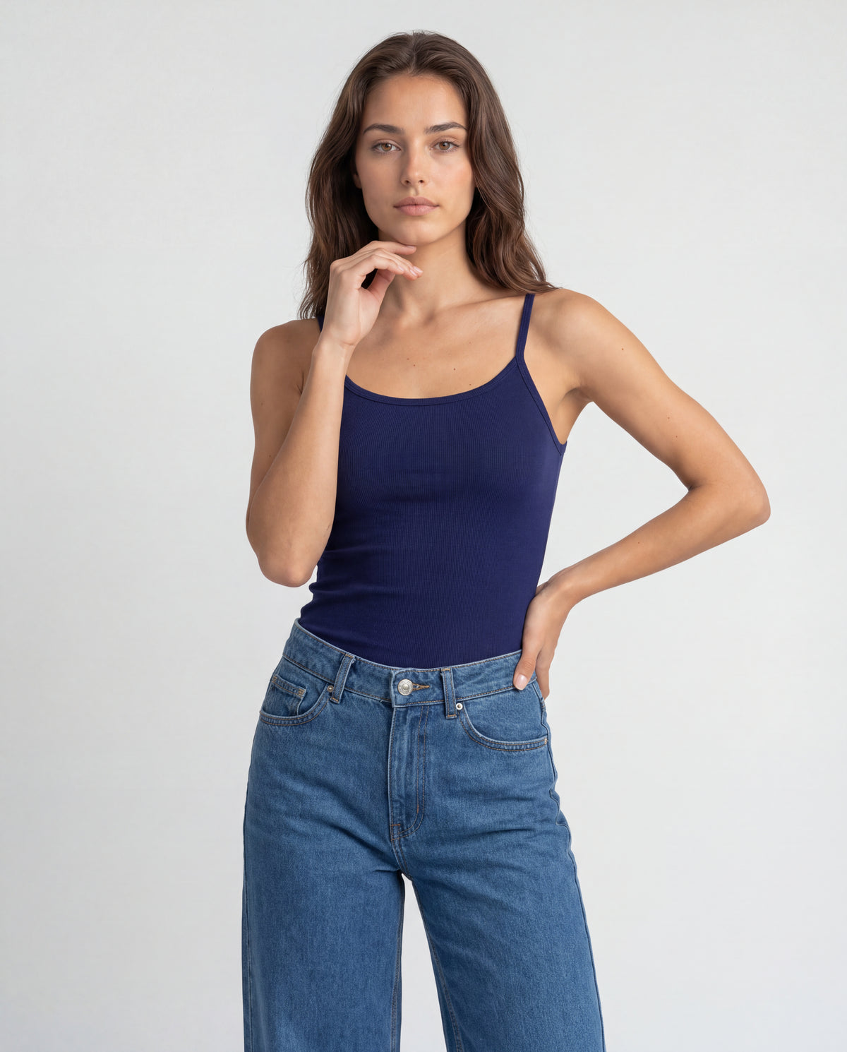 Basica Mujer Magenta - Azul Navy