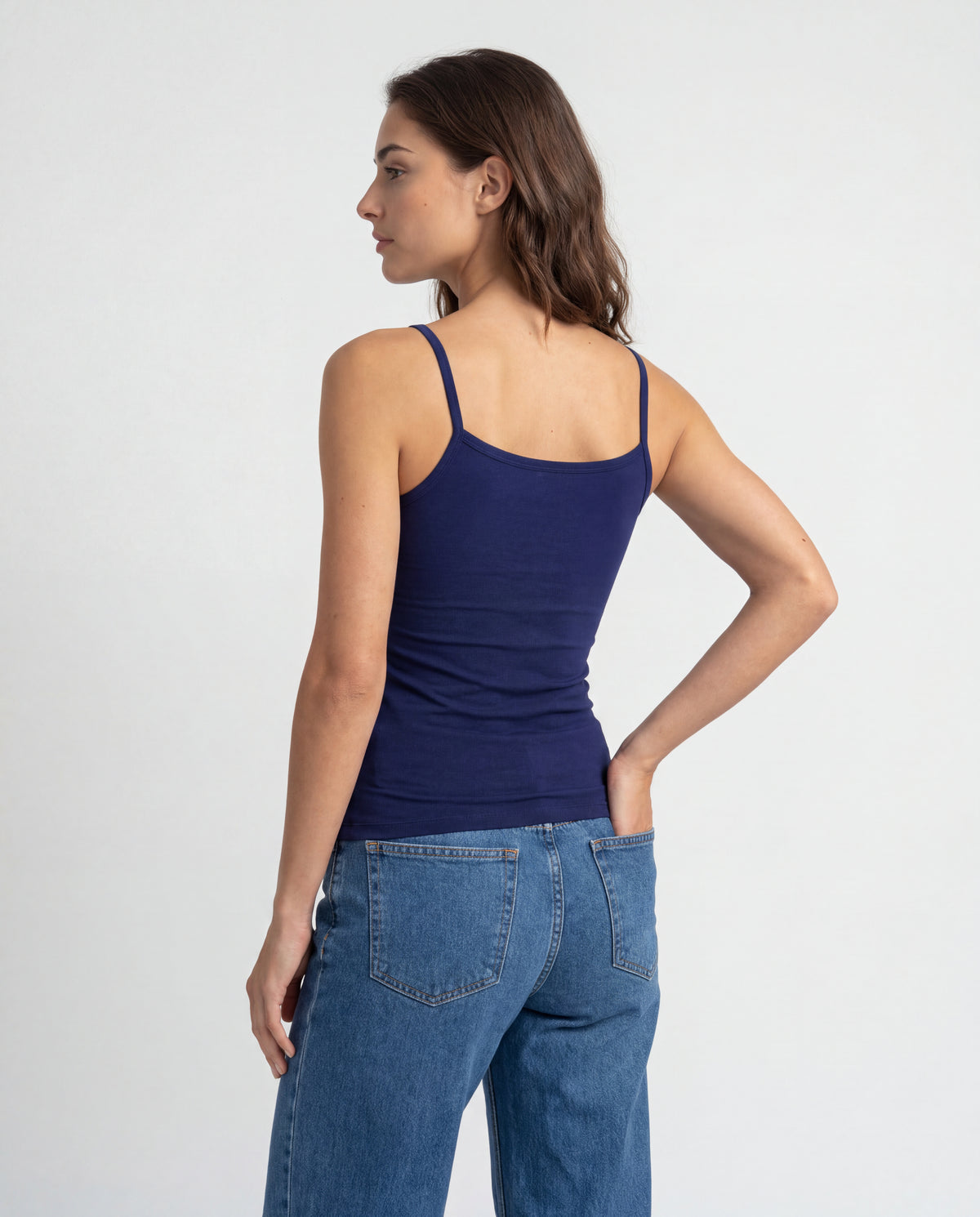 Basica Mujer Magenta - Azul Navy