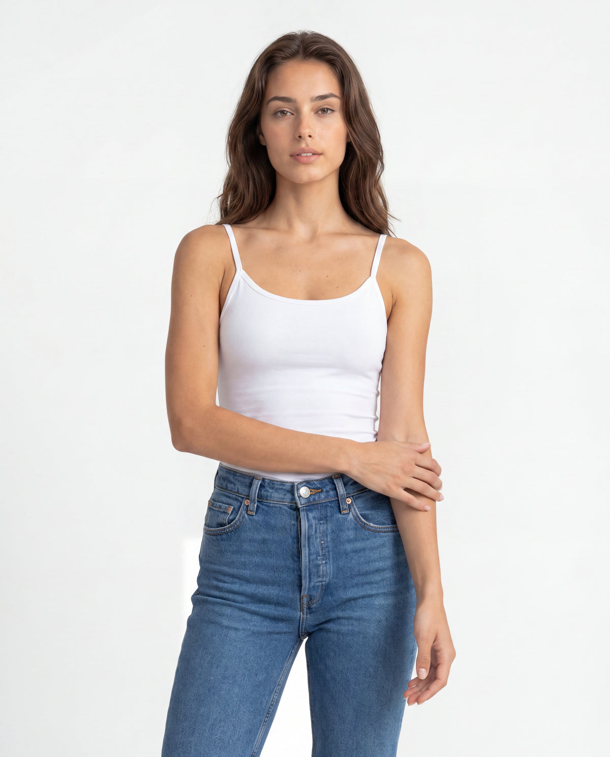 Basica Mujer Magenta - Blanca