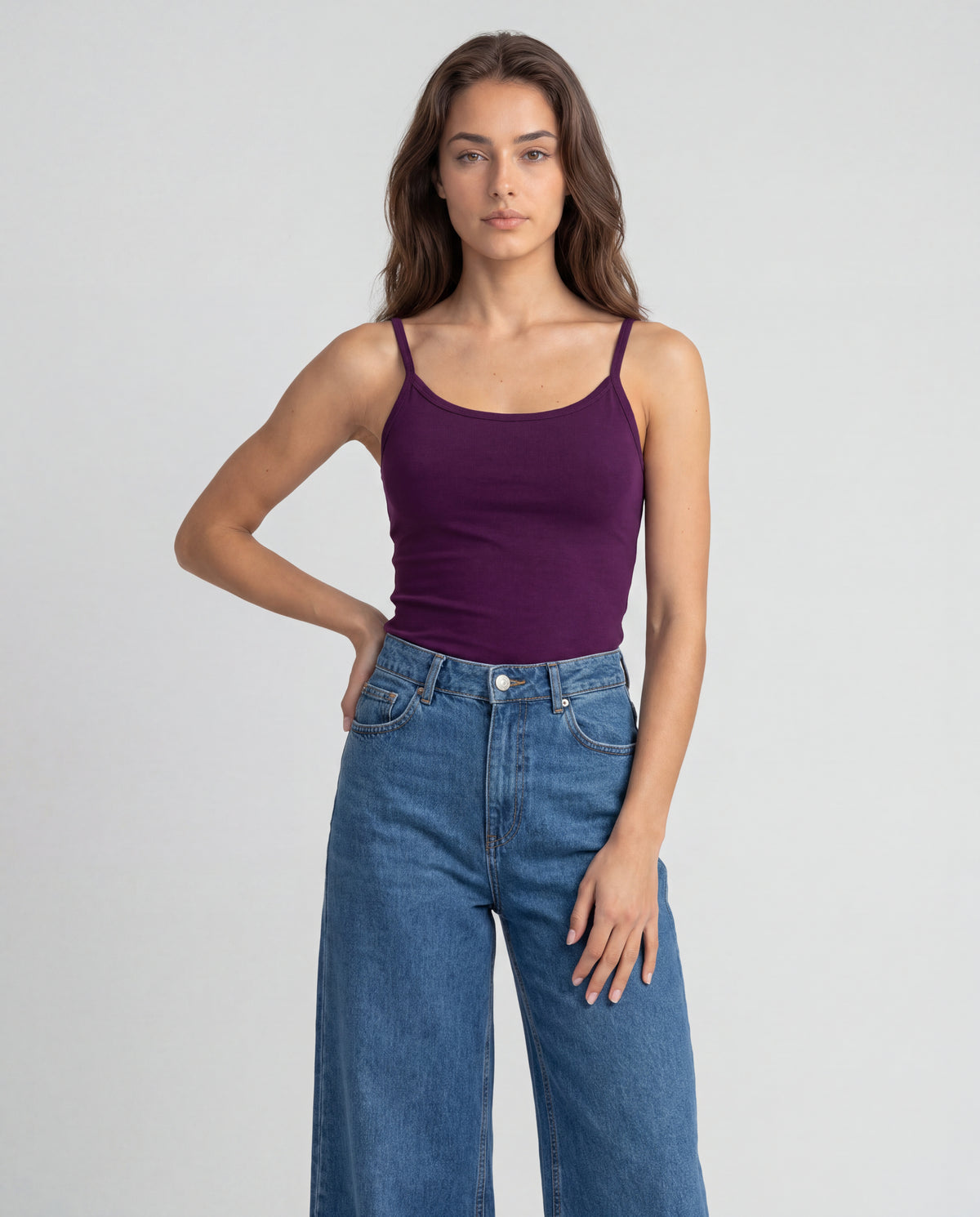 Basica Mujer Magenta - Ciruela