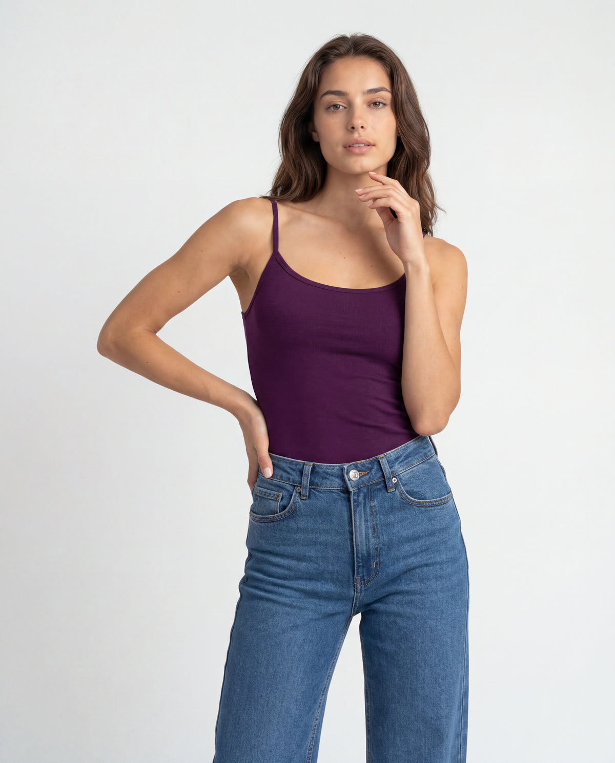 Basica Mujer Magenta - Ciruela