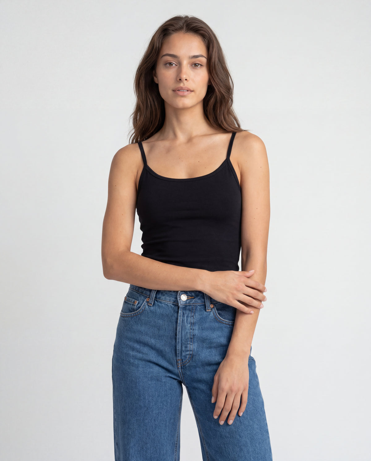 Basica Mujer Magenta - Negra