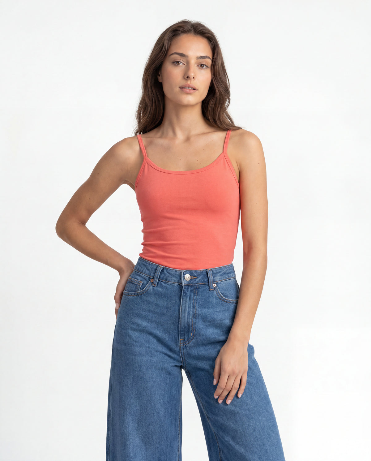 Basica Mujer Magenta - Zanahoria