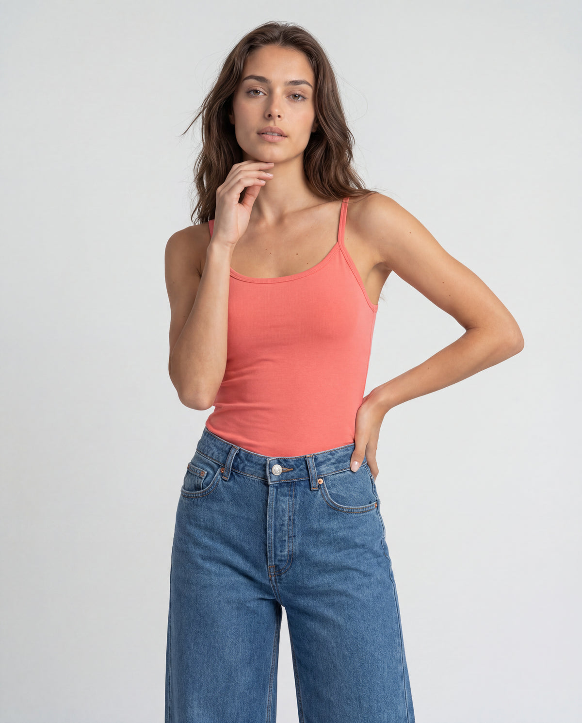 Basica Mujer Magenta - Zanahoria