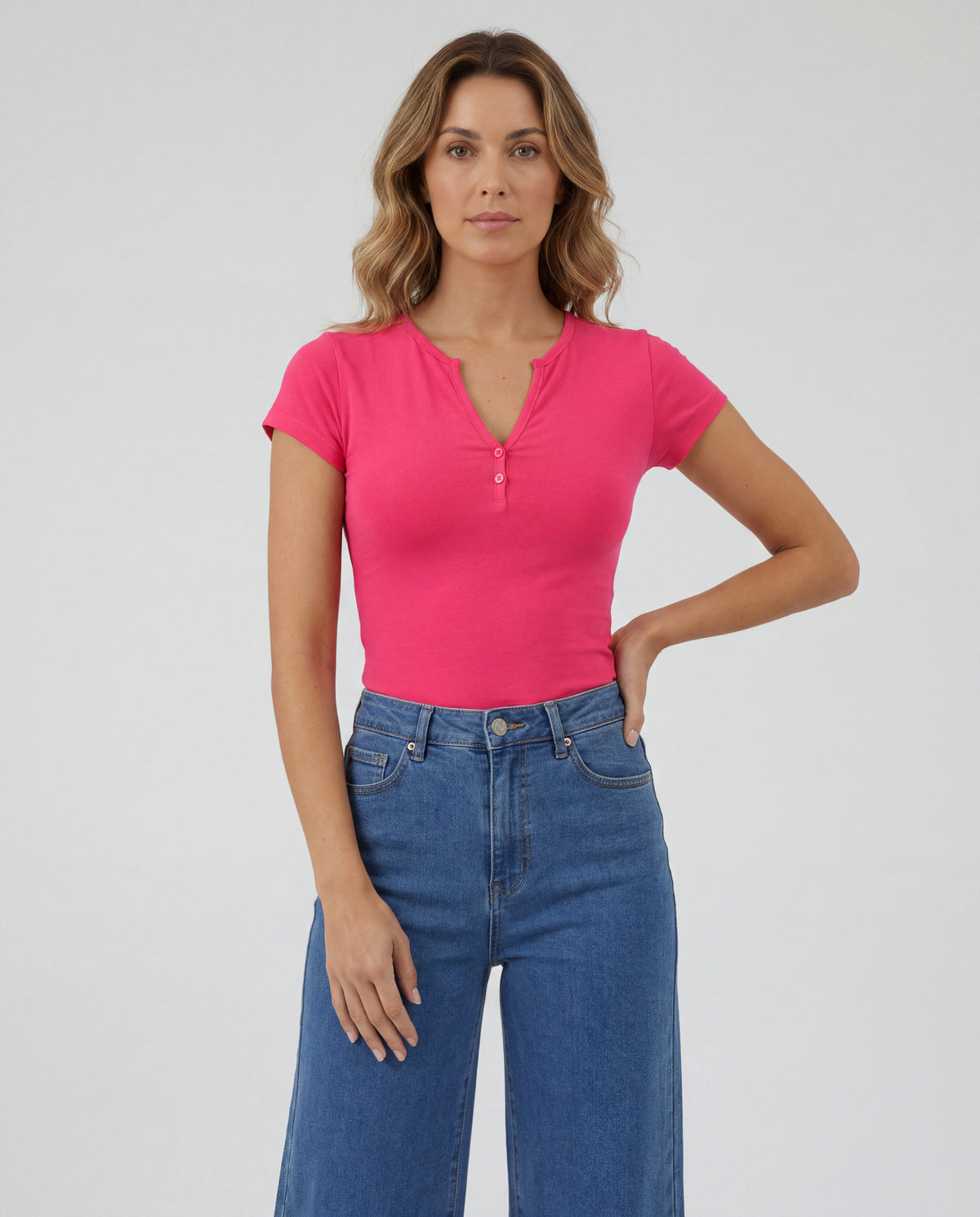 Basica Mujer Kiwi - Coral