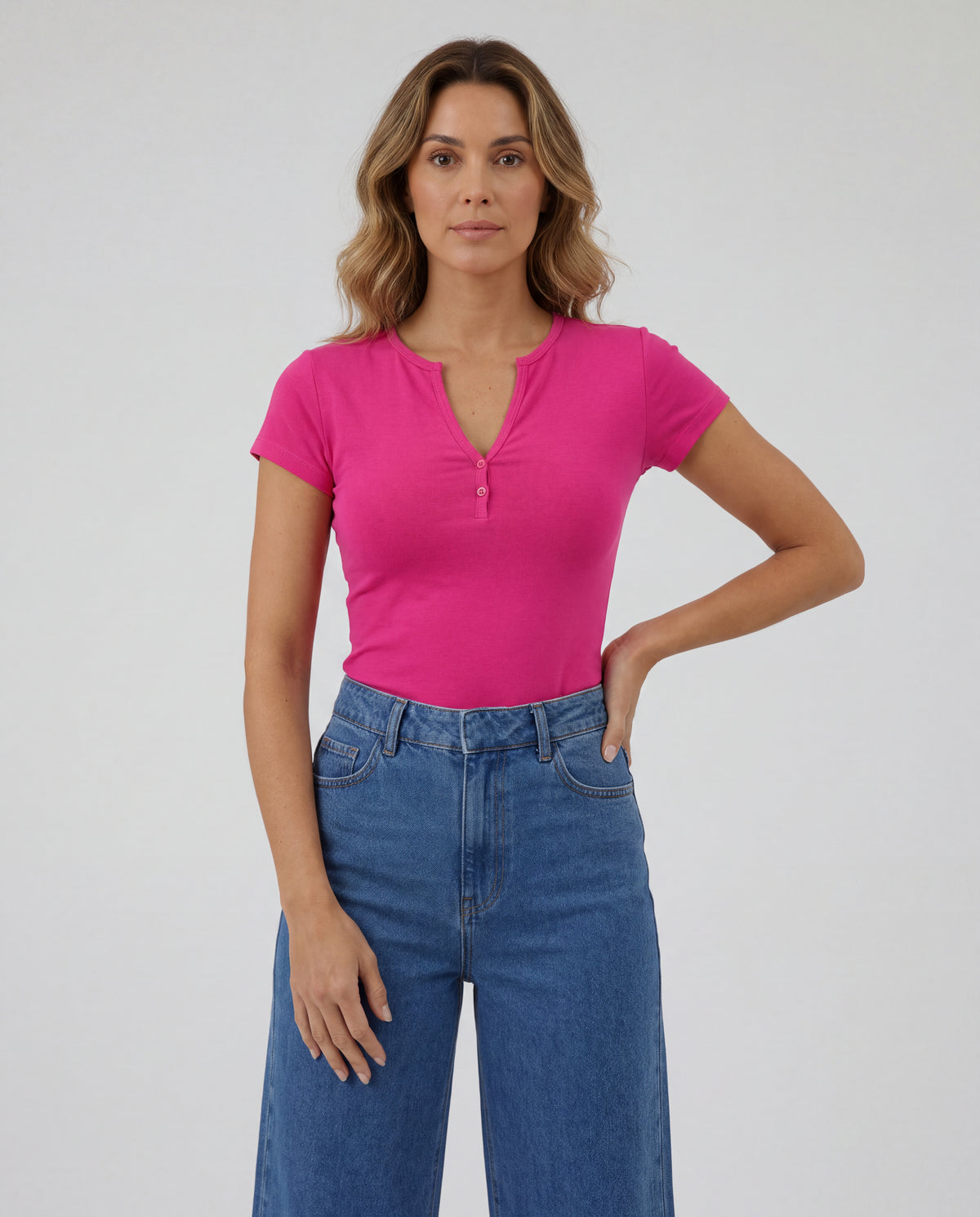 Basica Mujer Kiwi - Fucsia
