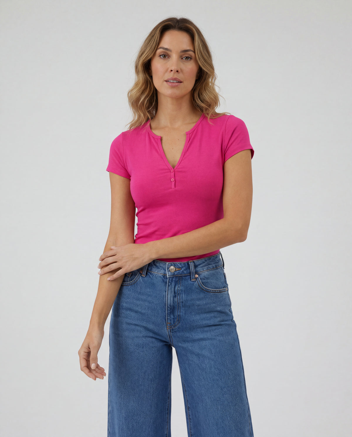 Basica Mujer Kiwi - Fucsia