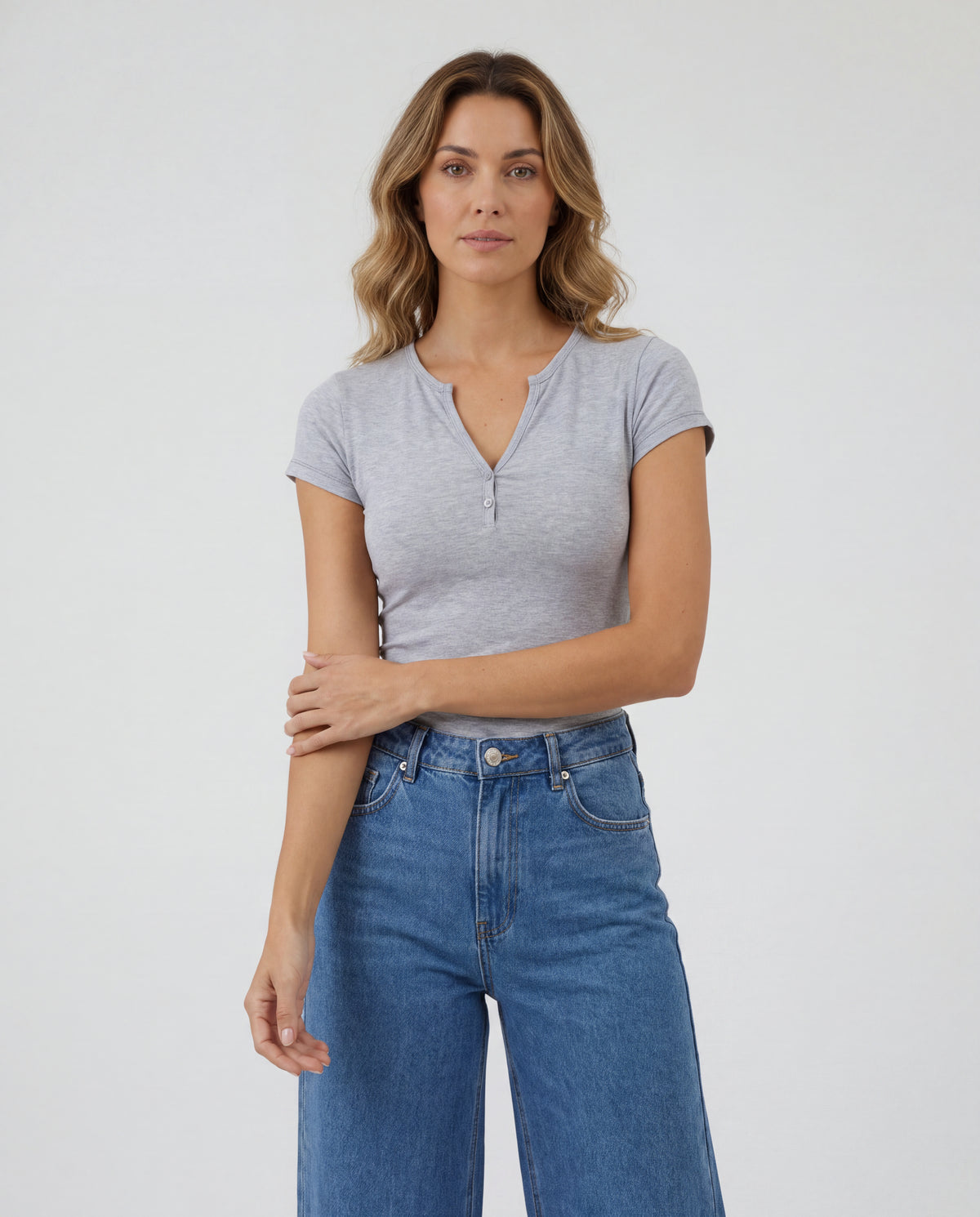 Basica Mujer Kiwi - Gris Jaspe