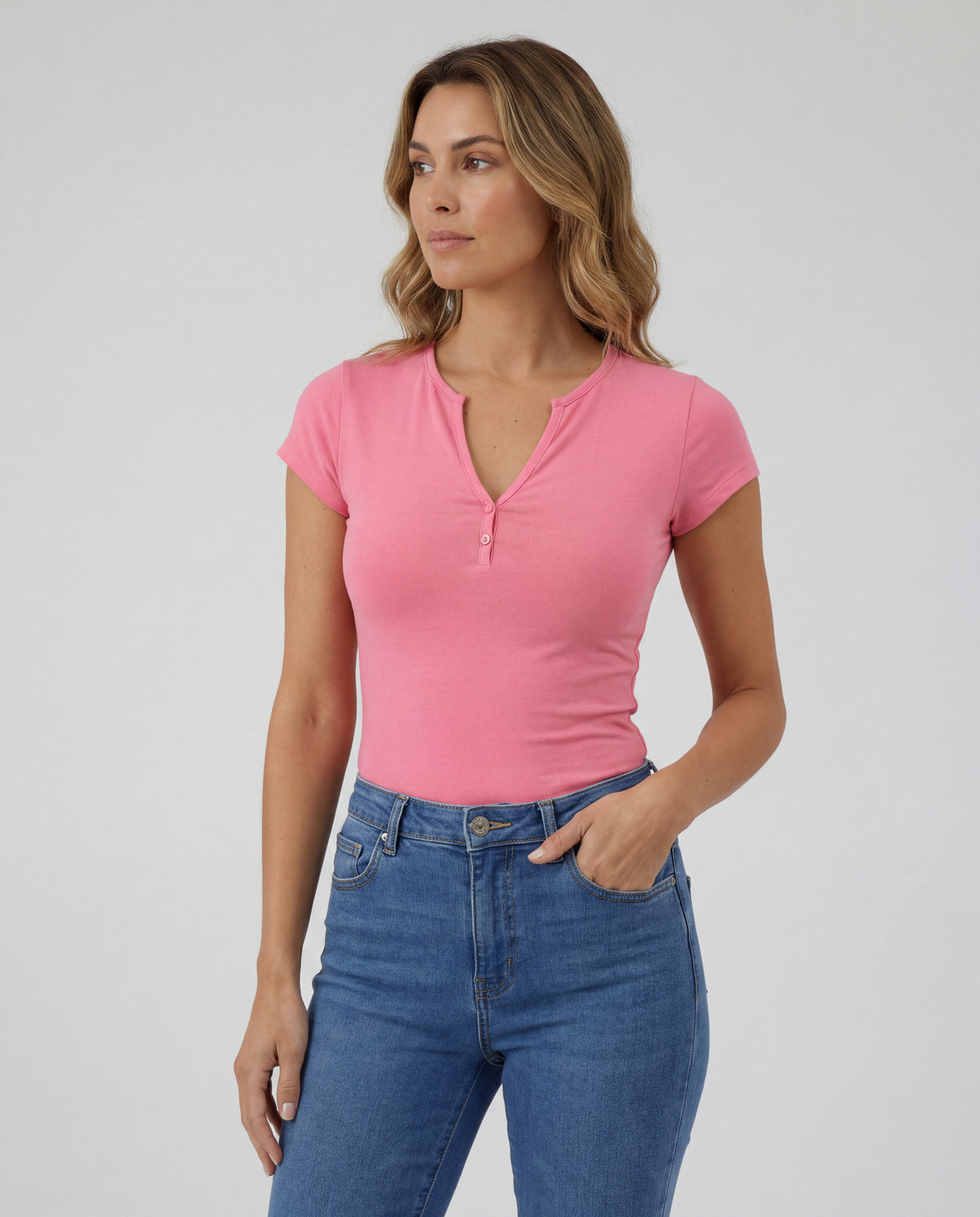 Basica Mujer Kiwi - Palo De Rosa
