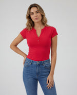 Basica Mujer Kiwi - Roja