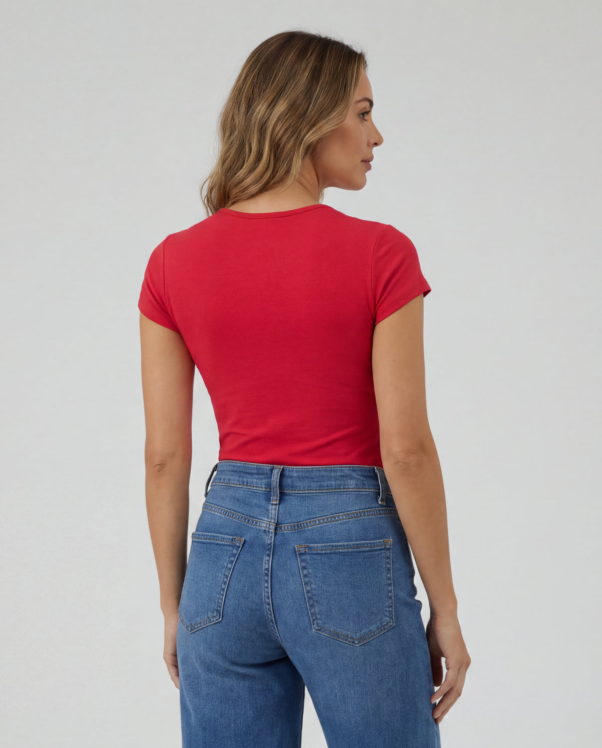 Basica Mujer Kiwi - Roja