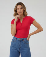 Basica Mujer Kiwi - Roja