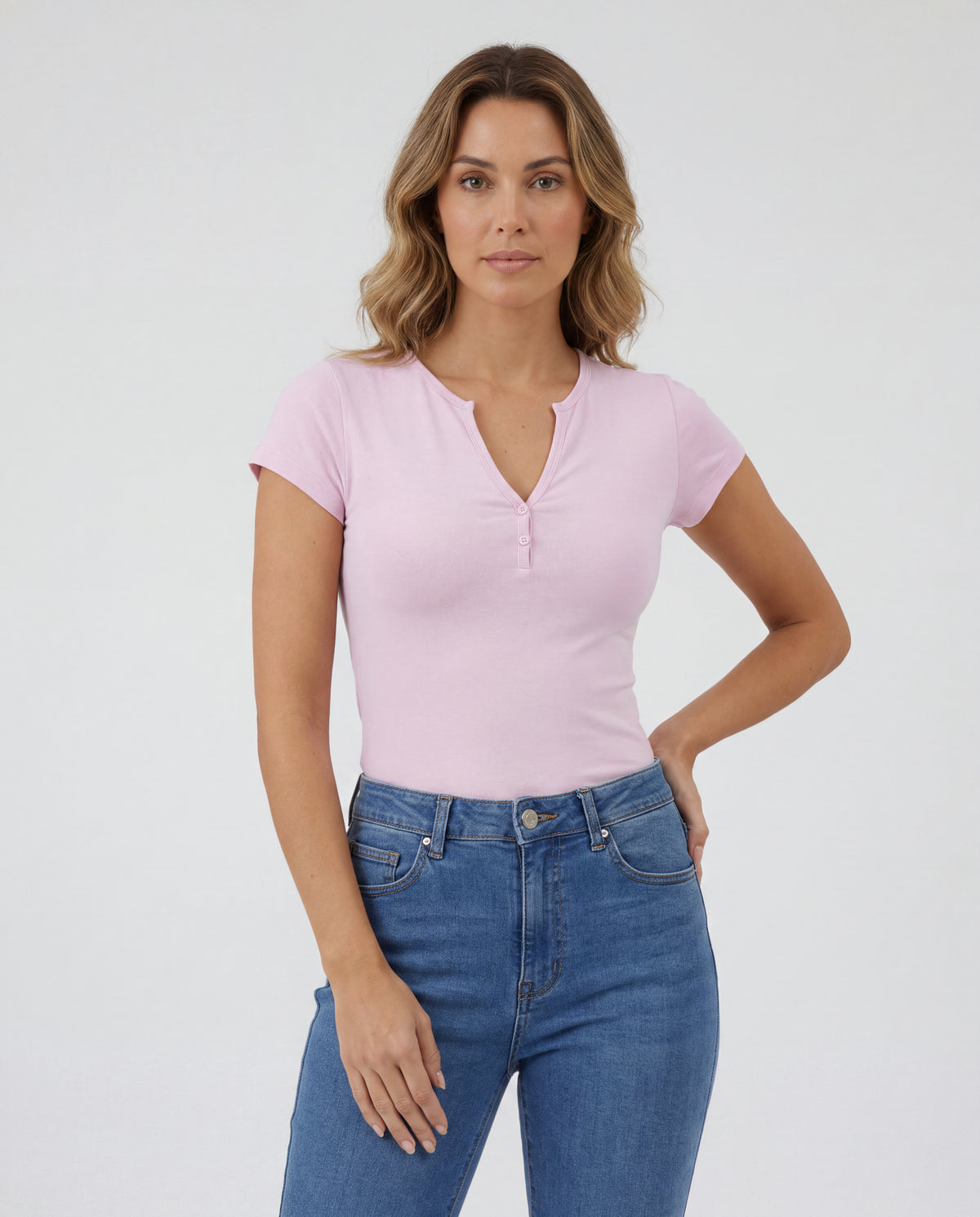 Basica Mujer Kiwi - Rosado Claro